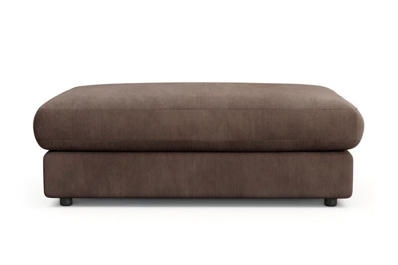 Arken Lyx Rektangulär Fotpall i Manchester - Brun - Möbler - Stolar & fåtöljer - Pall & puff - Fotpall