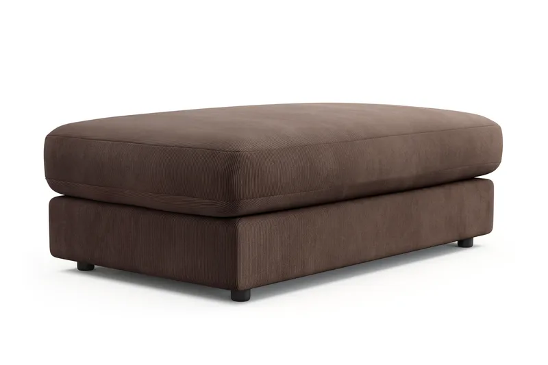 Arken Lyx Rektangulär Fotpall i Manchester - Brun - Möbler - Stolar & fåtöljer - Pall & puff - Fotpall