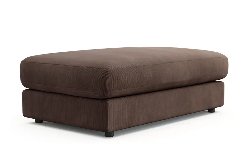 Arken Lyx Rektangulär Fotpall i Manchester - Brun - Möbler - Stolar & fåtöljer - Pall & puff - Fotpall