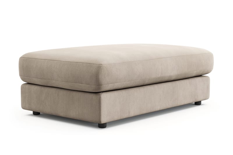 Arken Lyx Rektangulär Fotpall i Manchester - Greige - Möbler - Stolar & fåtöljer - Pall & puff - Fotpall