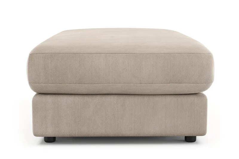 Arken Lyx Rektangulär Fotpall i Manchester - Greige - Möbler - Stolar & fåtöljer - Pall & puff - Fotpall