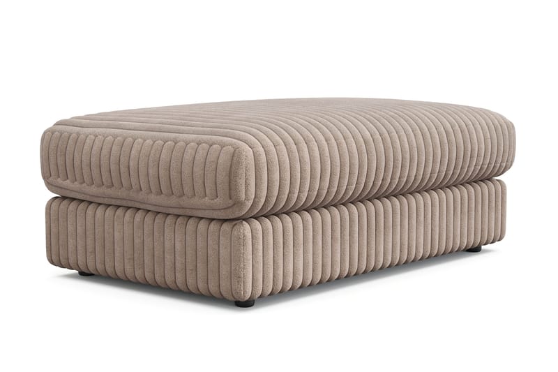 Arken Lyx Rektangulär Fotpall i Manchester - Greige - Möbler - Stolar & fåtöljer - Pall & puff - Fotpall