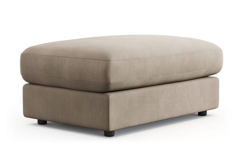 Arken Lyx Rektangulär Fotpall i Manchester - Greige - Möbler - Stolar & fåtöljer - Pall & puff - Fotpall