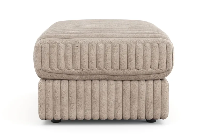 Arken Lyx Rektangulär Fotpall i Manchester - Greige - Möbler - Stolar & fåtöljer - Pall & puff - Fotpall