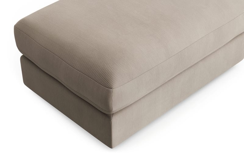 Arken Lyx Rektangulär Fotpall i Manchester - Greige - Möbler - Stolar & fåtöljer - Pall & puff - Fotpall