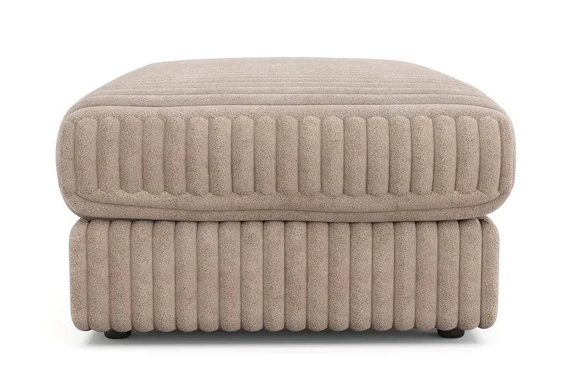 Arken Lyx Rektangulär Fotpall i Manchester - Greige - Möbler - Stolar & fåtöljer - Pall & puff - Fotpall