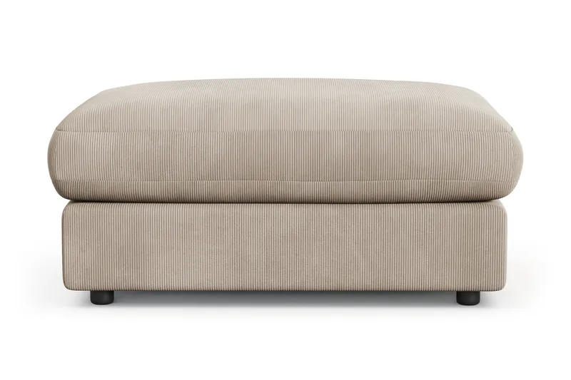Arken Lyx Rektangulär Fotpall i Manchester, Greige