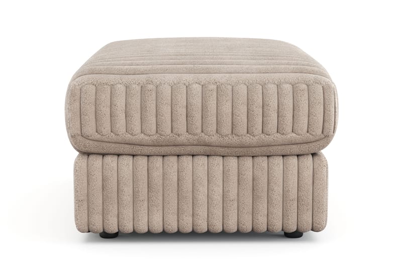 Arken Lyx Rektangulär Fotpall i Manchester - Greige - Möbler - Stolar & fåtöljer - Pall & puff - Fotpall