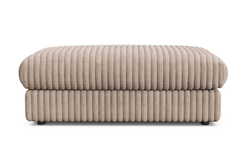 Arken Lyx Rektangulär Fotpall i Manchester, Greige