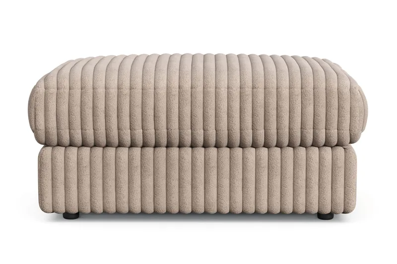 Arken Lyx Rektangulär Fotpall i Manchester - Greige - Möbler - Stolar & fåtöljer - Pall & puff - Fotpall