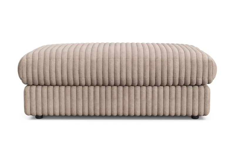 Arken Lyx Rektangulär Fotpall i Manchester - Greige - Möbler - Stolar & fåtöljer - Pall & puff - Fotpall