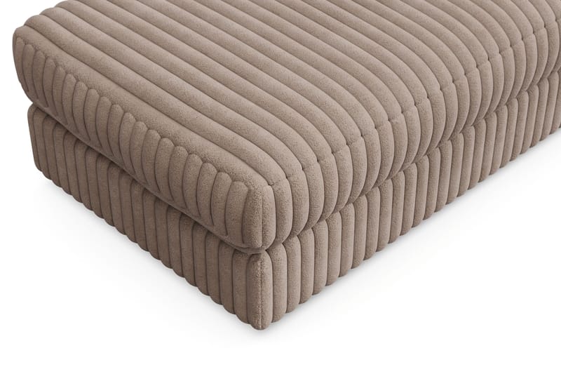 Arken Lyx Rektangulär Fotpall i Manchester - Greige - Möbler - Stolar & fåtöljer - Pall & puff - Fotpall