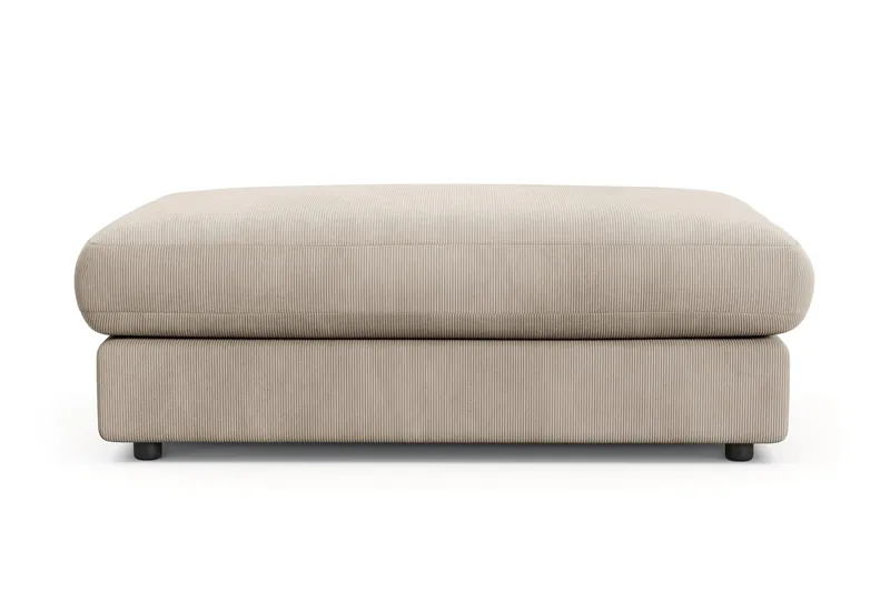 Arken Lyx Rektangulär Fotpall i Manchester - Greige - Möbler - Stolar & fåtöljer - Pall & puff - Fotpall