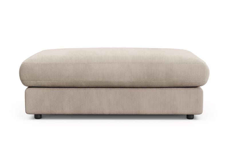 Arken Lyx Rektangulär Fotpall i Manchester - Greige - Möbler - Stolar & fåtöljer - Pall & puff - Fotpall