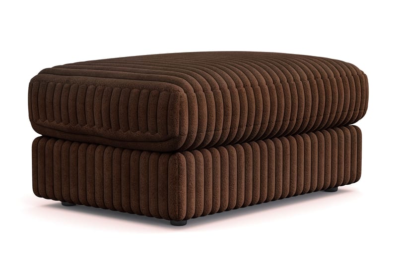 Arken Lyx Rektangulär Fotpall i Manchester - Mörkbrun - Möbler - Stolar & fåtöljer - Pall & puff - Fotpall
