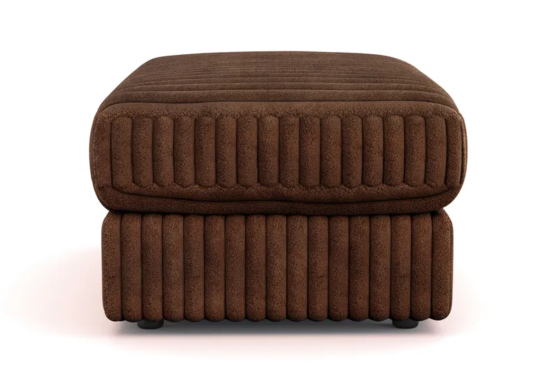 Arken Lyx Rektangulär Fotpall i Manchester - Mörkbrun - Möbler - Stolar & fåtöljer - Pall & puff - Fotpall