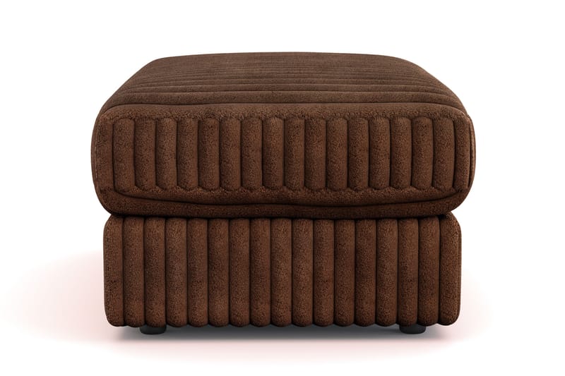 Arken Lyx Rektangulär Fotpall i Manchester - Mörkbrun - Möbler - Stolar & fåtöljer - Pall & puff - Fotpall
