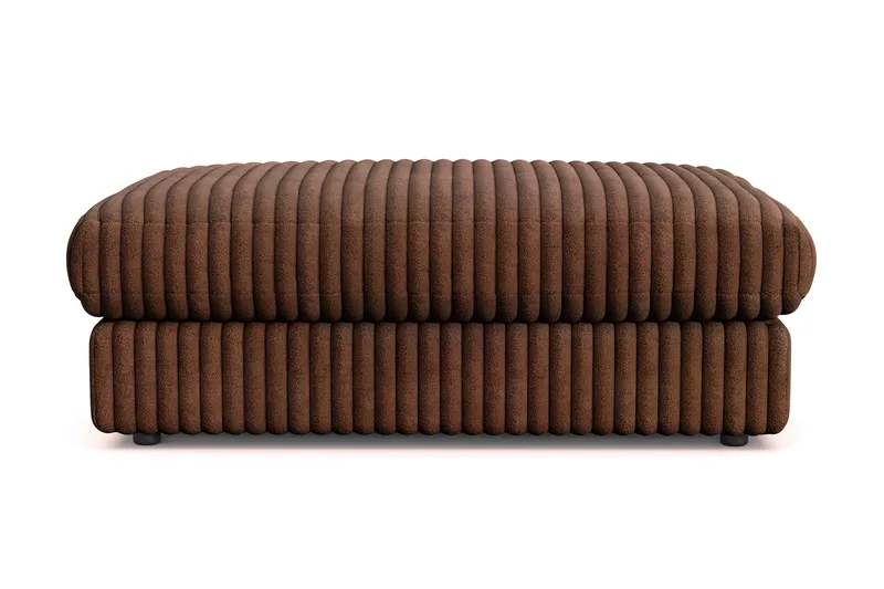 Arken Lyx Rektangulär Fotpall i Manchester - Mörkbrun - Möbler - Stolar & fåtöljer - Pall & puff - Fotpall