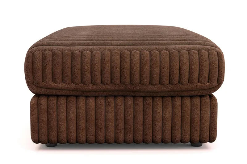 Arken Lyx Rektangulär Fotpall i Manchester - Mörkbrun - Möbler - Stolar & fåtöljer - Pall & puff - Fotpall