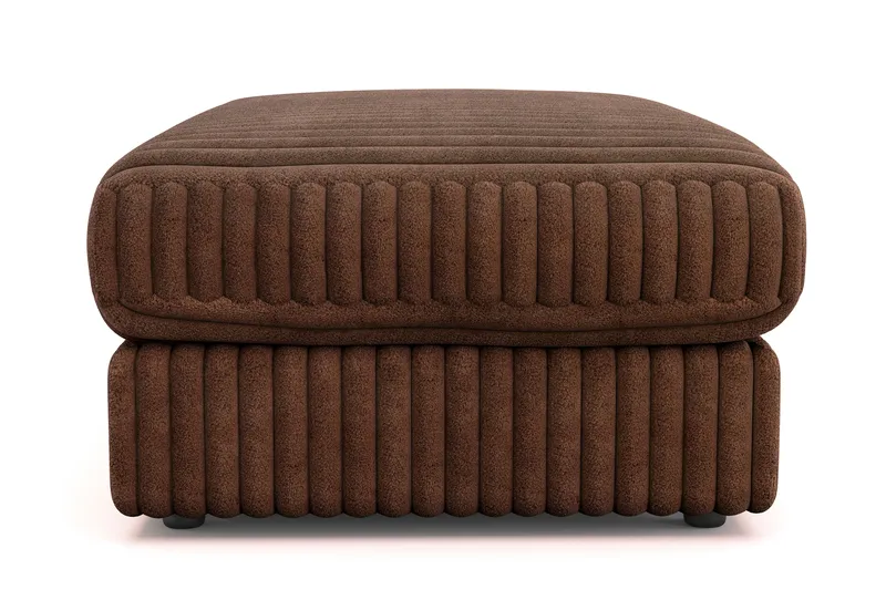 Arken Lyx Rektangulär Fotpall i Manchester - Mörkbrun - Möbler - Stolar & fåtöljer - Pall & puff - Fotpall