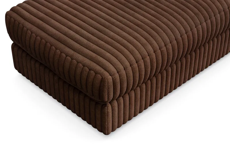 Arken Lyx Rektangulär Fotpall i Manchester - Mörkbrun - Möbler - Stolar & fåtöljer - Pall & puff - Fotpall