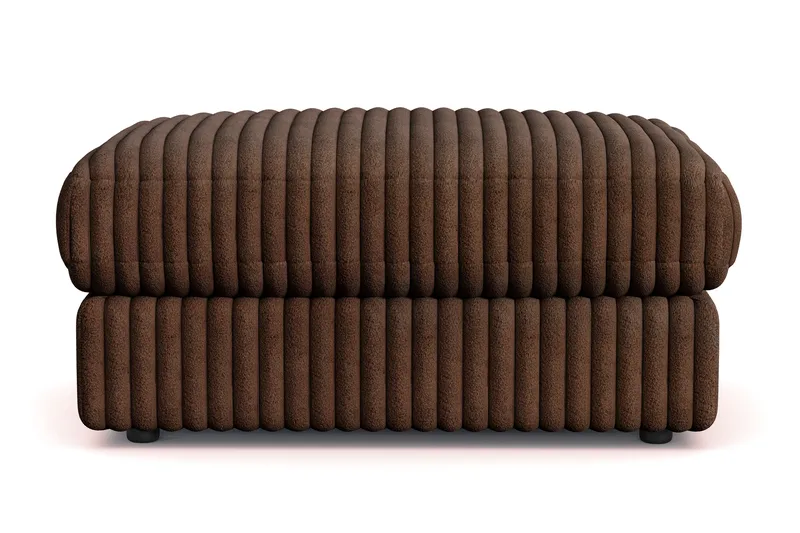 Arken Lyx Rektangulär Fotpall i Manchester - Mörkbrun - Möbler - Stolar & fåtöljer - Pall & puff - Fotpall