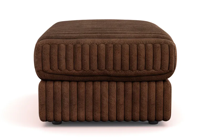 Arken Lyx Rektangulär Fotpall i Manchester - Mörkbrun - Möbler - Stolar & fåtöljer - Pall & puff - Fotpall