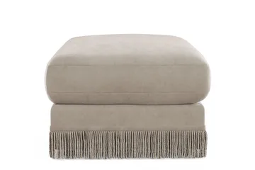 Arken Lyx Rektangulär Fotpall i Sammet - Beige - Möbler - Stolar & fåtöljer - Pall & puff - Fotpall