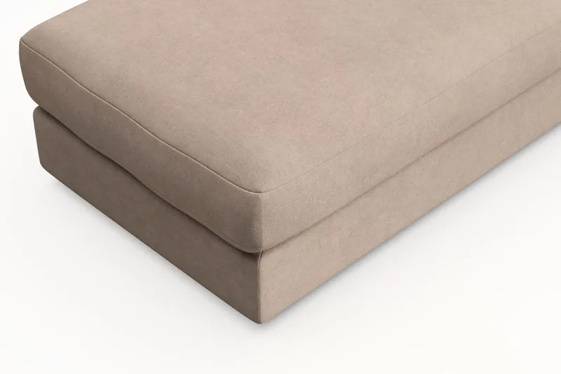 Arken Lyx Rektangulär Fotpall i Tyg - Beige - Möbler - Stolar & fåtöljer - Pall & puff - Fotpall