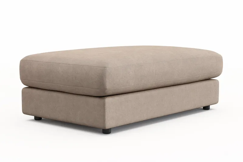 Arken Lyx Rektangulär Fotpall i Tyg - Beige - Möbler - Stolar & fåtöljer - Pall & puff - Fotpall