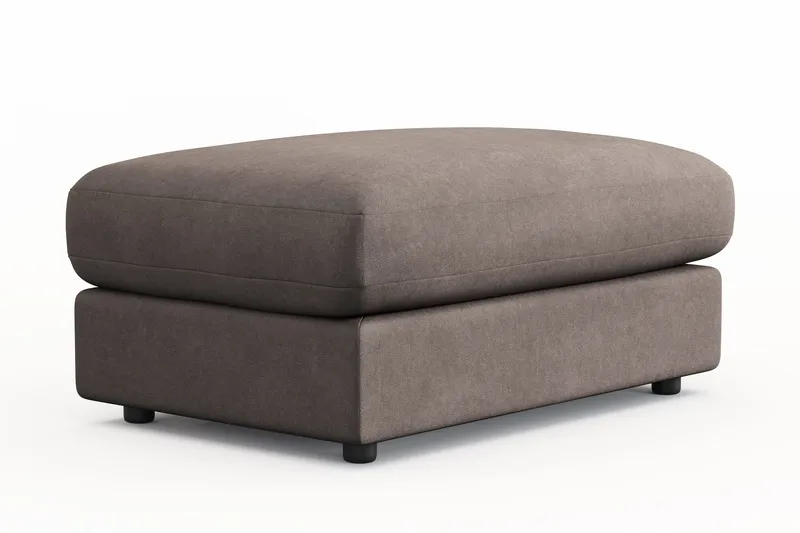 Arken Lyx Rektangulär Fotpall i Tyg - Brun - Möbler - Stolar & fåtöljer - Pall & puff - Fotpall