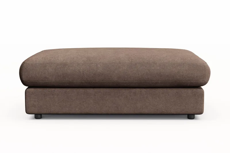Arken Lyx Rektangulär Fotpall i Tyg - Brun - Möbler - Stolar & fåtöljer - Pall & puff - Fotpall