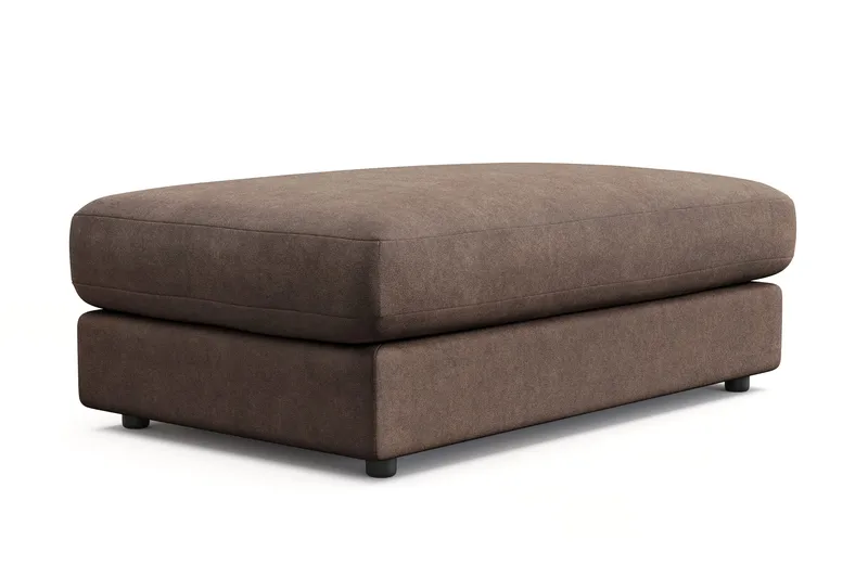 Arken Lyx Rektangulär Fotpall i Tyg - Brun - Möbler - Stolar & fåtöljer - Pall & puff - Fotpall