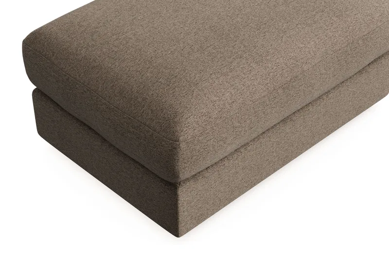 Arken Lyx Rektangulär Fotpall i Tyg - Brun - Möbler - Stolar & fåtöljer - Pall & puff - Fotpall