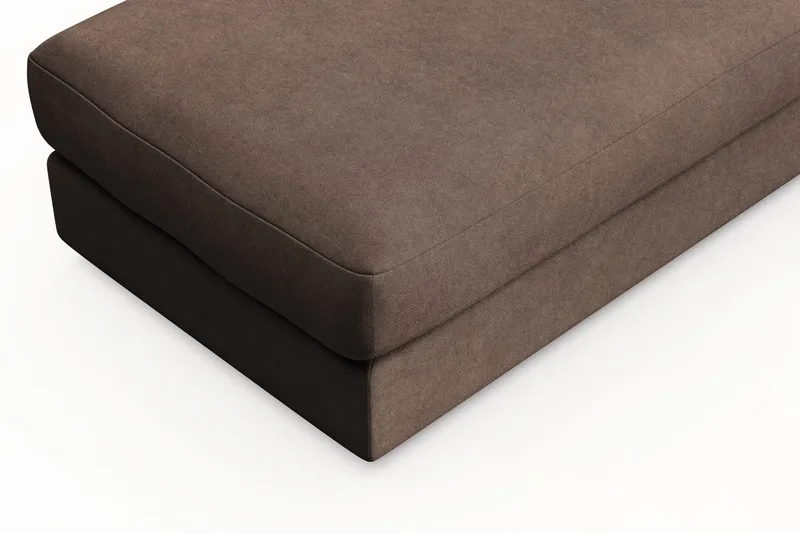 Arken Lyx Rektangulär Fotpall i Tyg - Brun - Möbler - Stolar & fåtöljer - Pall & puff - Fotpall