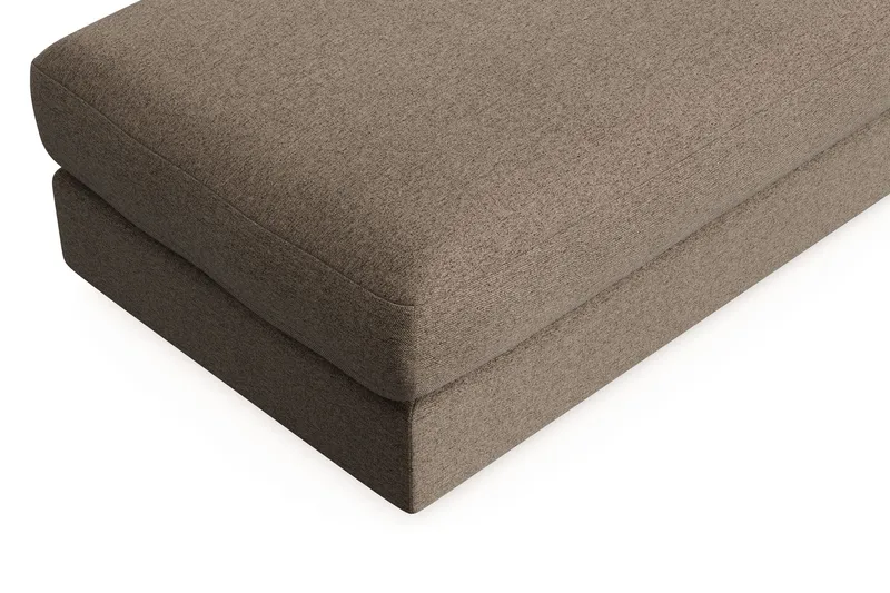 Arken Lyx Rektangulär Fotpall i Tyg - Brun - Möbler - Stolar & fåtöljer - Pall & puff - Fotpall