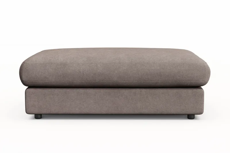 Arken Lyx Rektangulär Fotpall i Tyg - Brun - Möbler - Stolar & fåtöljer - Pall & puff - Fotpall