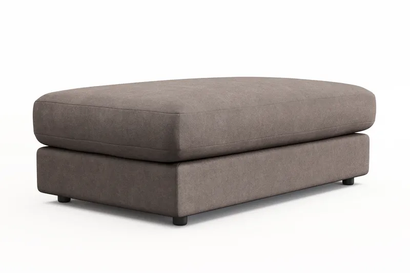 Arken Lyx Rektangulär Fotpall i Tyg - Brun - Möbler - Stolar & fåtöljer - Pall & puff - Fotpall