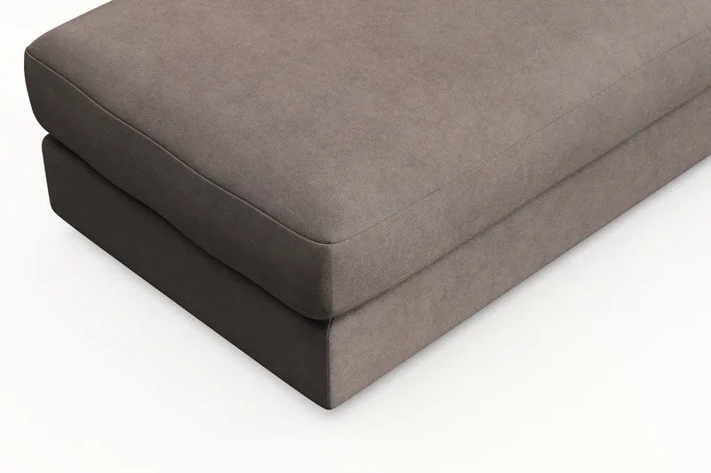 Arken Lyx Rektangulär Fotpall i Tyg - Brun - Möbler - Stolar & fåtöljer - Pall & puff - Fotpall