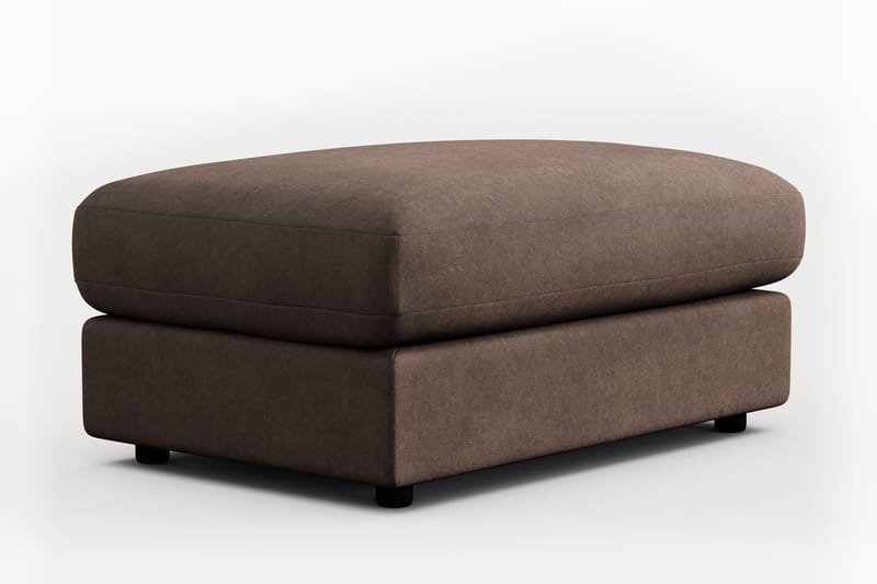 Arken Lyx Rektangulär Fotpall i Tyg - Brun - Möbler - Stolar & fåtöljer - Pall & puff - Fotpall