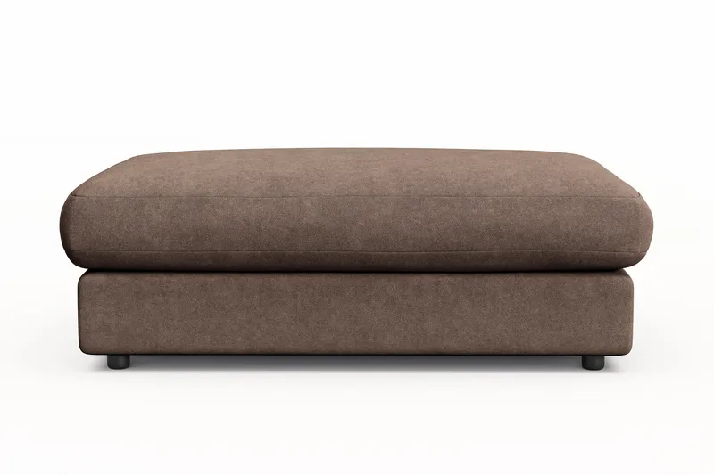 Arken Lyx Rektangulär Fotpall i Tyg - Brun - Möbler - Stolar & fåtöljer - Pall & puff - Fotpall
