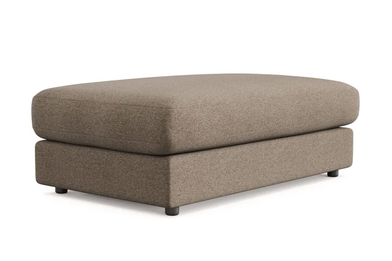 Arken Lyx Rektangulär Fotpall i Tyg - Brun - Möbler - Stolar & fåtöljer - Pall & puff - Fotpall