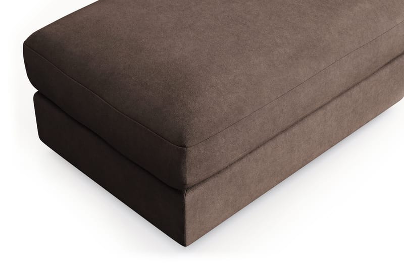 Arken Lyx Rektangulär Fotpall i Tyg - Brun - Möbler - Stolar & fåtöljer - Pall & puff - Fotpall