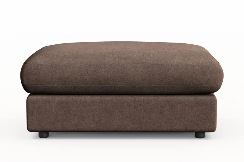 Arken Lyx Rektangulär Fotpall i Tyg - Brun - Möbler - Stolar & fåtöljer - Pall & puff - Fotpall