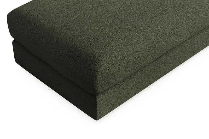 Arken Lyx Rektangulär Fotpall i Tyg - Grön - Möbler - Stolar & fåtöljer - Pall & puff - Fotpall