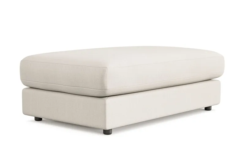 Arken Lyx Rektangulär Fotpall i Tyg - Ljusbeige - Möbler - Stolar & fåtöljer - Pall & puff - Fotpall