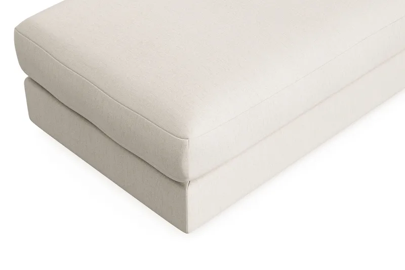 Arken Lyx Rektangulär Fotpall i Tyg - Ljusbeige - Möbler - Stolar & fåtöljer - Pall & puff - Fotpall