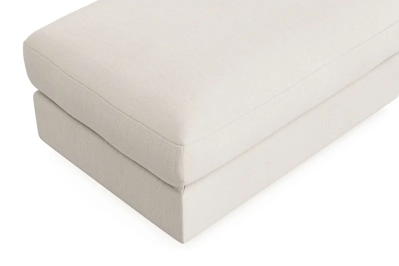 Arken Lyx Rektangulär Fotpall i Tyg - Ljusbeige - Möbler - Stolar & fåtöljer - Pall & puff - Fotpall