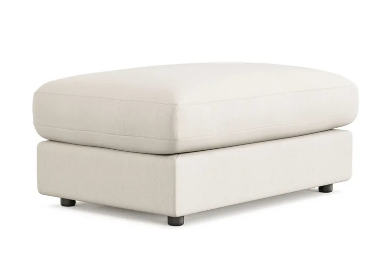 Arken Lyx Rektangulär Fotpall i Tyg - Ljusbeige - Möbler - Stolar & fåtöljer - Pall & puff - Fotpall