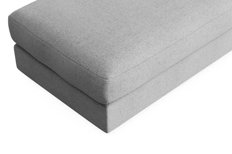 Arken Lyx Rektangulär Fotpall i Tyg - Ljusgrå - Möbler - Stolar & fåtöljer - Pall & puff - Fotpall
